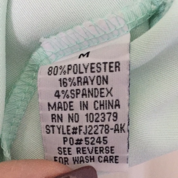 Donated - Ali & Kris Mint green top with lace back - Picture 8 of 9